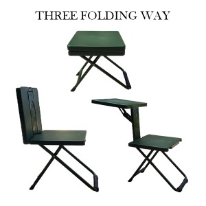 Portable integrated learning chair folding stool