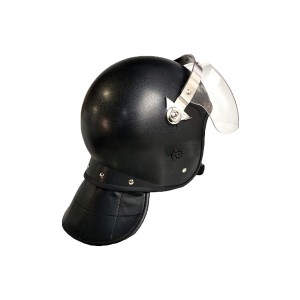 Frosting riot duty helmet w/ protective visor