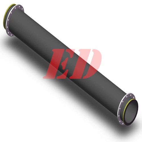 11.8m new material HDPE pipe with steel flange