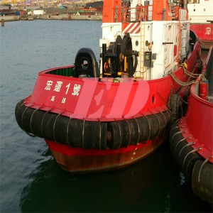Long length dock cylindrical rubber fender