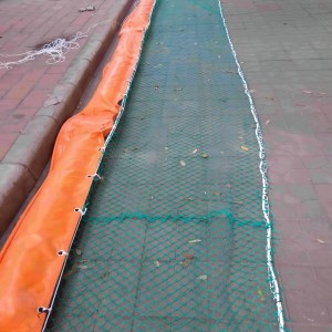 PVC flydende miljøbom med net
