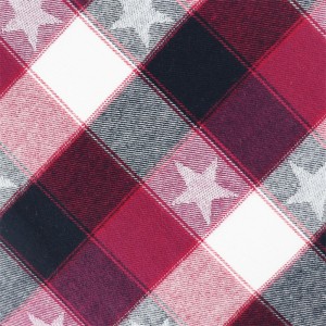 High Quality Jacquard Flannel 100% Cotton Yarn Dyed Fabric