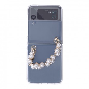 Pearl Clear PC Phone Case for Galaxy Z Flip 4