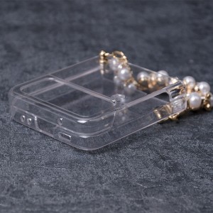 Pearl Clear PC Phone Case for Galaxy Z Flip 4