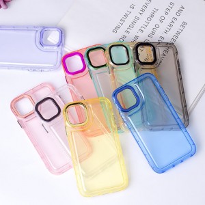 Translucent colors TPU phone case for iPhone 14 series