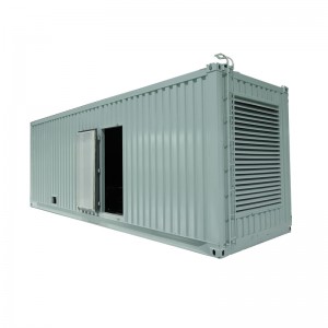 Dizel konteyner generatori 600KVt / 750KVA quvvatni kutish generatori yoki jim elektr generatori to'plami