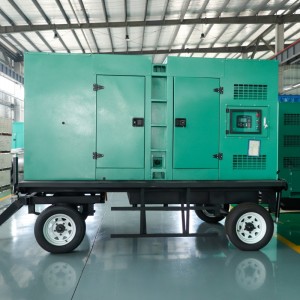 120KW/150KVA mobil qoşqu dizel generator səssiz suya davamlı dizel generator dəsti elektrik enerjisi generatoru