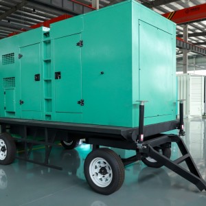 120KW/150KVA siirrettävä perävaunu dieselgeneraattori hiljainen vedenpitävä dieselgeneraattorisarja sähkögeneraattori