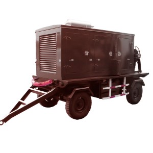 250KW/313KVA mobile trailer dhiziri jenareta yakanyarara isina mvura jenareta yakaiswa ine brand injini
