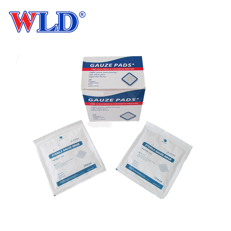 OEM/ODM Manufacturer Gauze Roll - Medical 100% Cotton Disposable Gauze Swabs Gauze Sponges Absorbent Gauze Pads – WLD