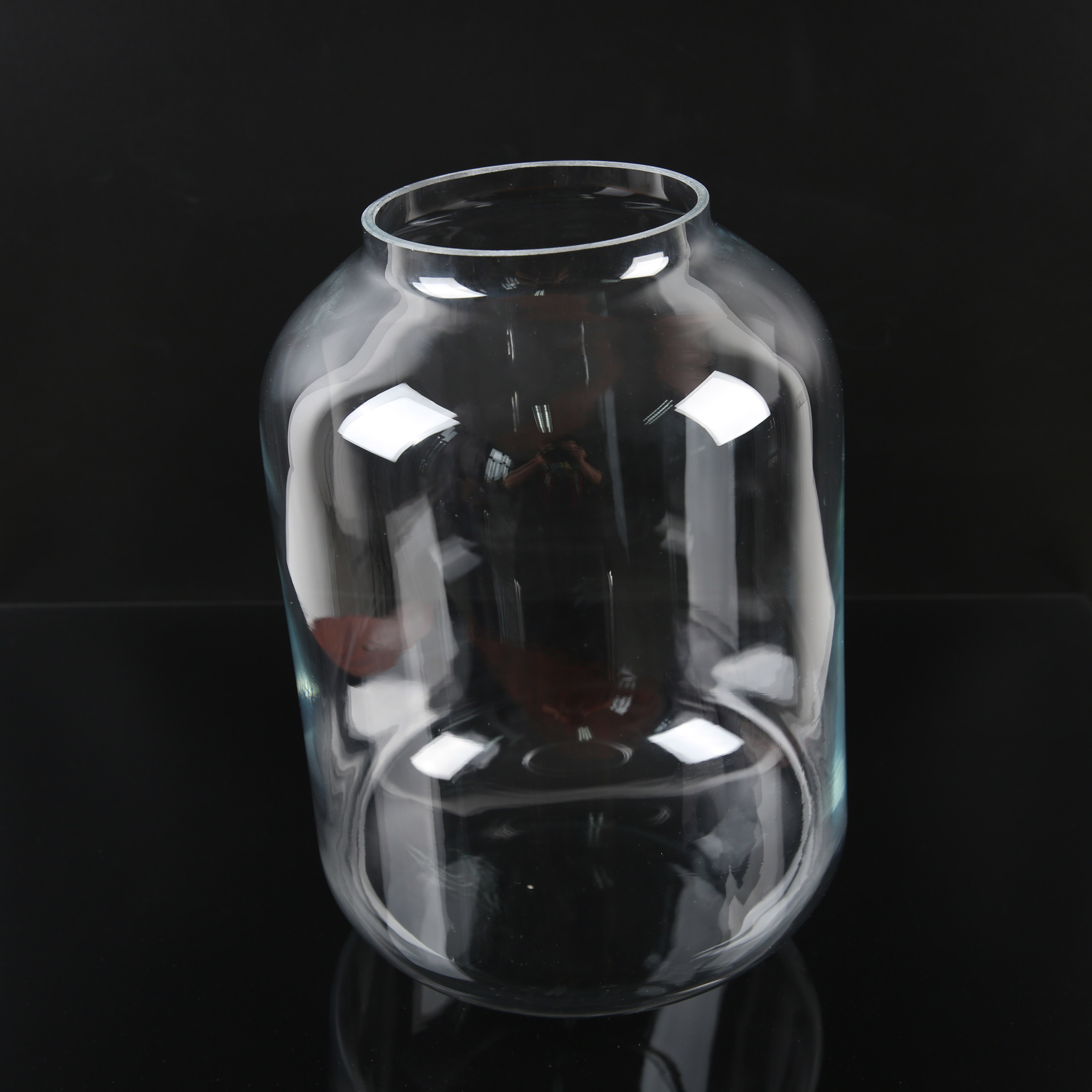 Bottle Shape Clear Household Handmade Blown Glass Lamp Shade Cover