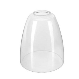 Traditional white cylindrical glass lamp shade