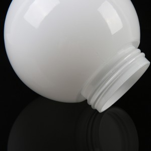 Custom Shape handmade opal white blown Globe Round Shape pendant lamp Cover wall lamp shade