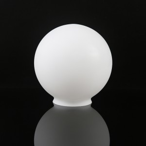 Custom design handblown white glass lamp shade