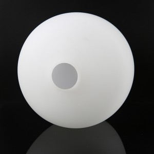 Custom handmade blown opal white lantern shape table lamp base lamp shade and cover