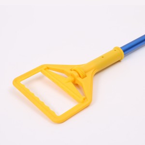 Aluminum handle for plastic clip mop long pole for wet mop stick