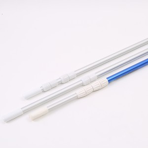 3 sections aluminum telescopic pole for swimming pole cleaning