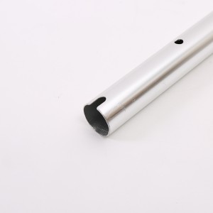 Universal head telescopic rod thin aluminum tube