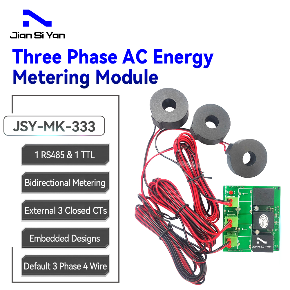 JSY-MK-333 Three Phase Electric Energy Meter Module 80A RS485 TTL Modbus