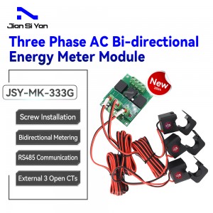 2024 New JSY-MK-333G 3 Phase AC Bidirectional Energy Meter Module RS485 Screw Installation