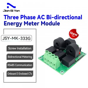 2024 New JSY-MK-333G 50A AC Bi-directional Energy Meter Module RS485 Screw Installation