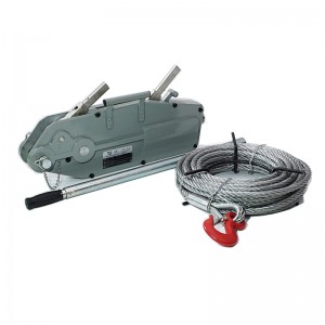 Tirfors Wire Rope Pulling Hoist Tractor Aluminium Hand Winch Wire Rope Hoist Hand hoist Wrench mechanical 800kg-20m