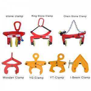 stone lifting clamp beam clamps Curb stone clamp  marble sling toollifting tongs brick lifter machine brick clamps