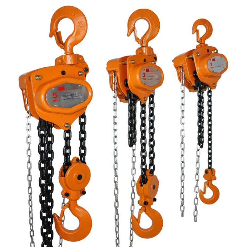 Chain block hoist manual portable mini chain hoist 1t 2T 3T 5T chain pulley block mechanical hoisting equipment