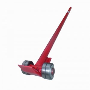 Lifting crowbar warping bar handling tool crowbar Carbon steel heavy bearing pulley 3T 5T Roller Crowbar