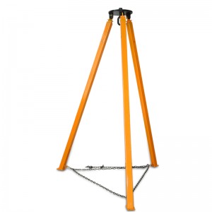 Wholesale Discount 500kg Winch Factory Quotes –  Lifting tripod chain block support telescopic tripod fall hanger  – JTLE