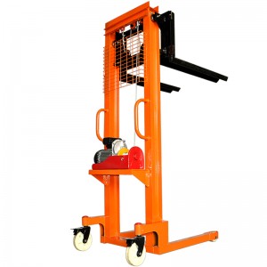 Manual forklift electric small truck hydraulic stacker lifting crane Manual Pallet Stacker forklift 2000kg for sale