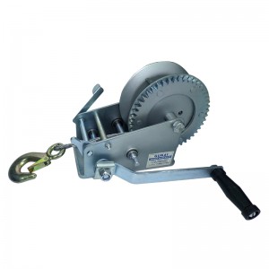 Wholesale Discount 240v Winch Quotes Pricelist –  Portable hand winch small manual crane wire rope winch tractor hand capstan crank worm gear winch 1200BL 30M  – JTLE