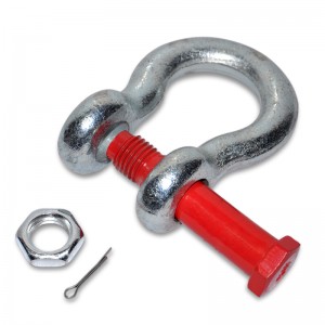 Shackle U-type D-type American bow horseshoe buckle heavy lifting ring hook high strength Lifting shackle with Safety Pin 2T