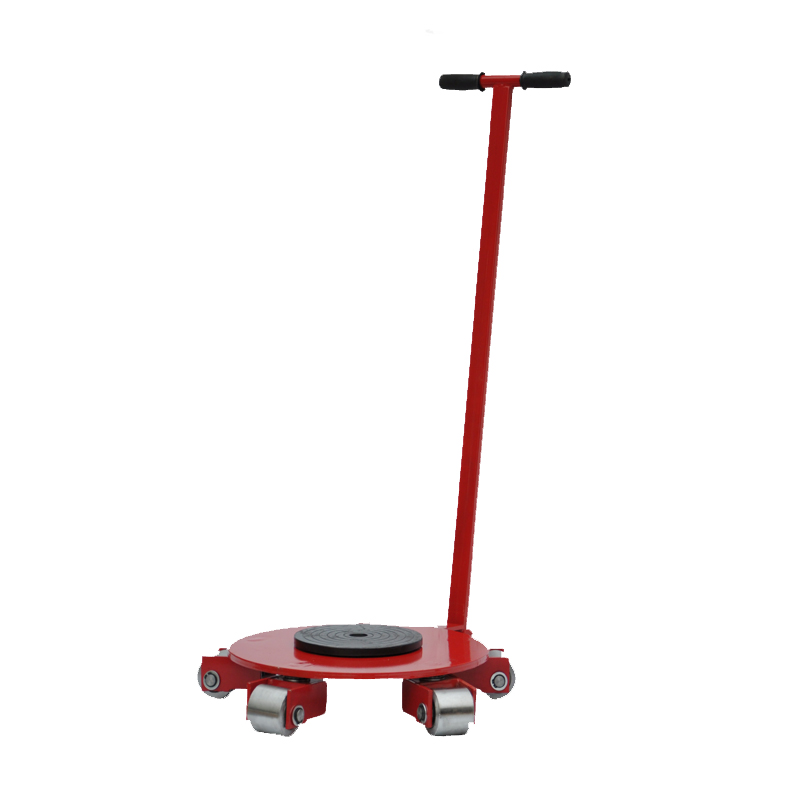 Universal roller heavy rubber steel wheel ground weight shifter ground small cargo trolley (2)