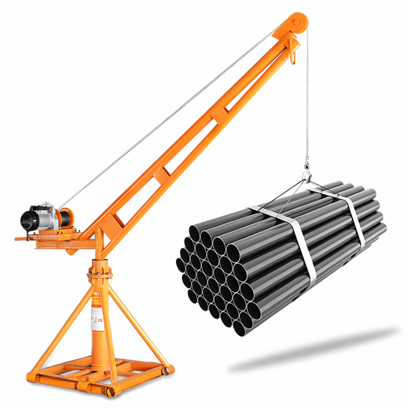 What should you avoid when using material hoists?