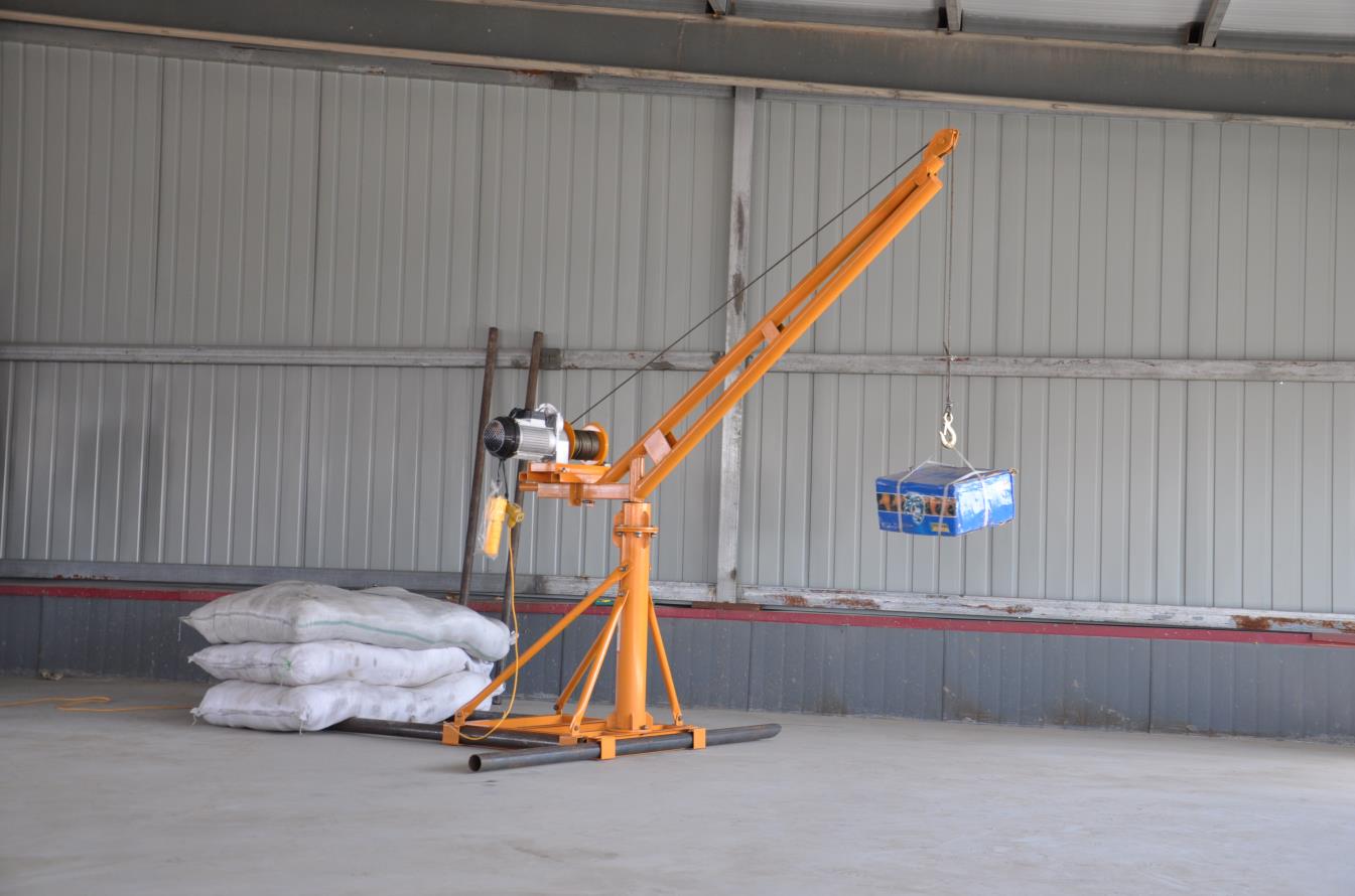 Can you provide more information about the control systems used in material lifting cranes?
