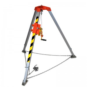 Fire rescue emergency thickened tripod deep well rescue device