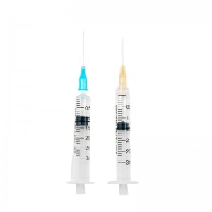 Billigt pris FDA-godkänd medicinsk indragbar säkerhet självdestruktiv spruta med nål (CE/ISO)