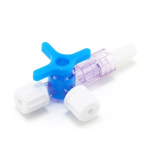 Medicinski OEM/ODM tripotni ventil za enkratno uporabo