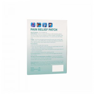 Mjekësi OEM/ODM Patch për lehtësimin e dhimbjes