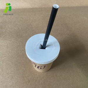 Hot Sale in France Compostable Paper Lid with Cross/Sip Hole For Coffee Cup