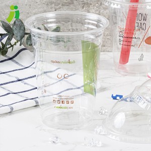 Prozirna jednokratna plastična čaša za kućne ljubimce s poklopcem ispisana po narudžbi