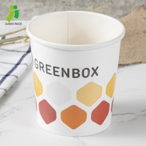 Miljøvennlig papirsuppekopp med papirlokk