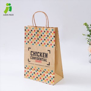 China wholesale Custom Recycled Luxury Craft Carrier Shopping Abbigliamento Packaging Promotional Brown Kraft Paper Maker Gift Bag Fornitore Chine