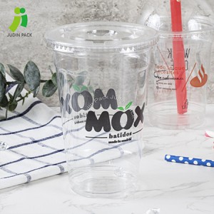Ixabiso elithengisiweyo China 8oz 12oz 16oz 20oz 24oz 32oz Disposable PP Pet Plastic Cup for Bubble Tea Drink Fruit Juice