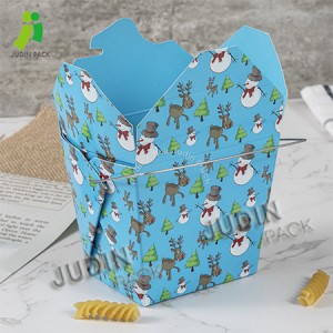 Ecofriendly Flexo Printing Disposable Food Grade Noodle Paper Box
