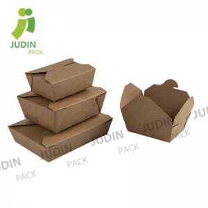 China Supplier China Eco-Friendly Kraft Paper Food Box with Window
