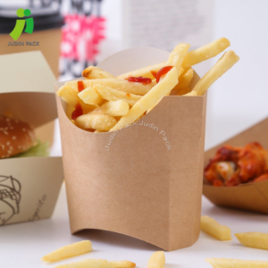 Super Lowest Price China Eco-Friendly Biodegradable Kraft Paper French Fries Box Fried Chicken Food Cup Restaurant Pakage Snack Disposable Tableware Birthday Party Supplies