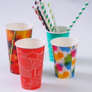 Produsent av Kina Disposable Single Wall Bulk Paper Cup for Coffee Shop