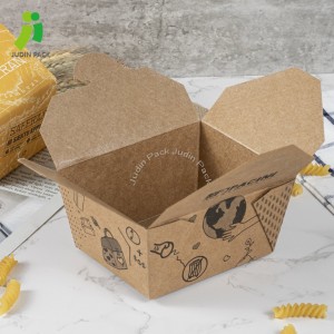 Кутија са храном за понети за ресторане брзе хране Кутија за понети